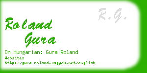 roland gura business card